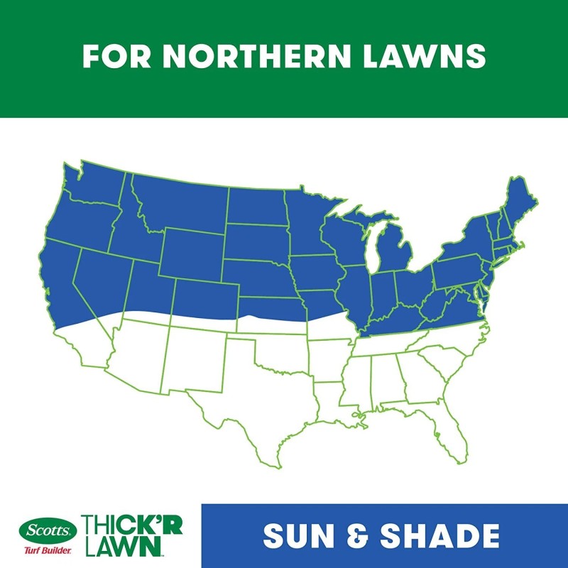 Scotts Turf Builder Thick'R Lawn Sun and Shade, 3-in-1 Solution