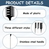 Pack of 3 Hair Comb for Precise Colouring and Styling