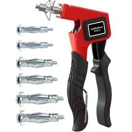JoblikeBrez Molly Bolts for Drywall Plaster Walls (0.12"-1.28"), 34 PCS in 3 Sizes, Heavy Duty Hollow Wall Anchors with Setting Tool, Perfect for TVs, Curtain Rods, Mirrors, Towel Racks, Up to 55 lbs
