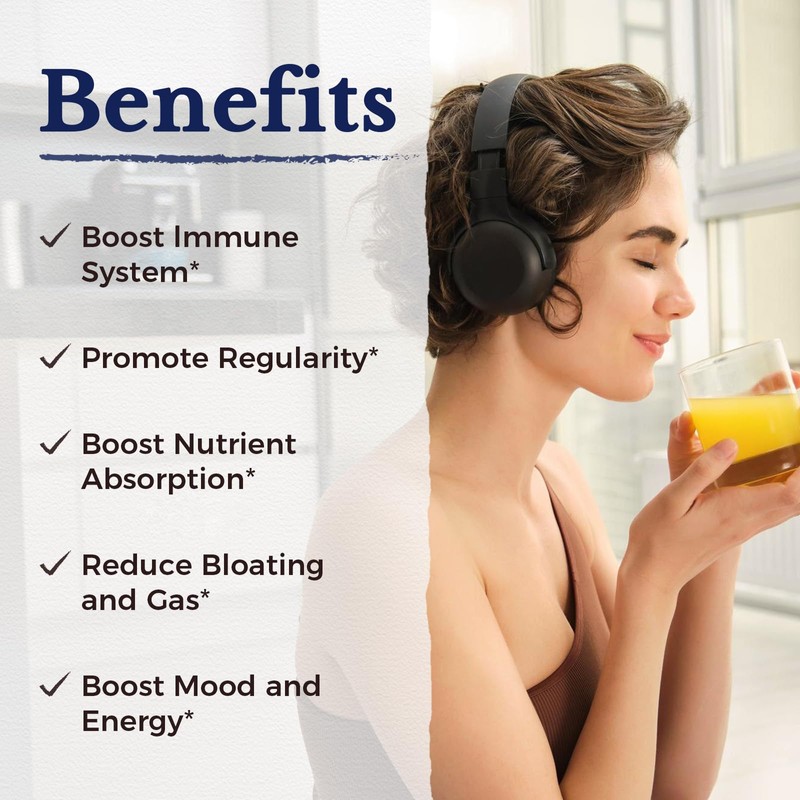 Vitalitown Probiotics + Prebiotics | 60 Billion CFUs 19 Strains