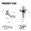 MDEOOSKY 4 Pcs Coolant Flange Kit 4Pcs/Set Aluminum Engine Coolant
