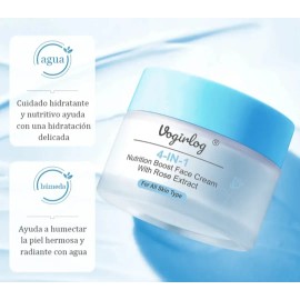 Kit De 6 Pza Skincare Básico Cuidado Piel, Hialurónico Rosas