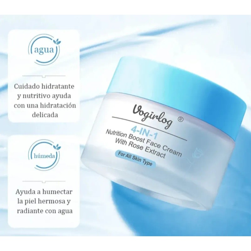 Kit De 6 Pza Skincare Básico Cuidado Piel, Hialurónico Rosas