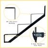 3 Packs Metal Stair Step Stringers, 3 Step Steel Riser