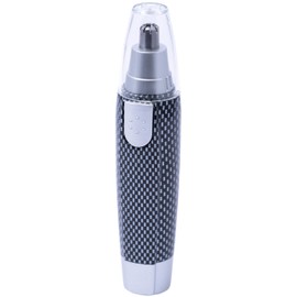 Luxitude Precision Ear & Nose Hair Mens Grooming Trimmer - All-in-One Cordless Design, Steel Blades & Carbon Fiber Finish