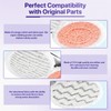 BIHARNT 12 Pack Microfiber Steam Mop Pads Replacement Compatible with