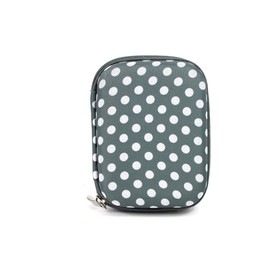 Your Oil Tools Roller Bottle Hard Shell Case (Gray Polka Dots)