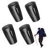 Pack of 4 Nordic Walking Poles, Rubber Buffers, Walking Sticks,