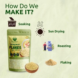 Danodia Foods Natural Millet Grain Foxtail Millet Flakes | Perfect for Healthy Breakfast | Crunchy Nutty Flavour-950 g