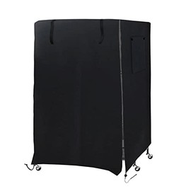 SH-RuiDu Universal Large Bird Cage Cover, Blackout, Windproof, Light-Proof, Washable, Black