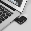 Sanpyl Hub Adaptador USB, Delgado 3 Puertos USB 2.0 Mini