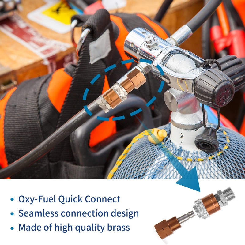 Owfeel Oxy Acetylene Quick Connects,Oxy Acetylene Hose Quick Connect Fittings