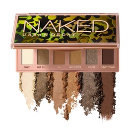 Urban Decay Naked Mini Foxy - Paleta de Sombras Compacta con 6 Tonos Neutros Ultracombinables en Acabado Mate, Brillante y Metlico de Larga Duracin...