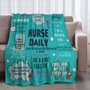 Nurse Gifts for Women Cozy Soft Funny Nurse Throw Blanket
