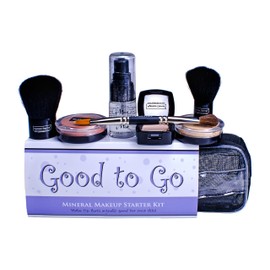 Ageless Derma Good to Go Mineral Makeup Kit with Vitamins and Green Tea (Medium)