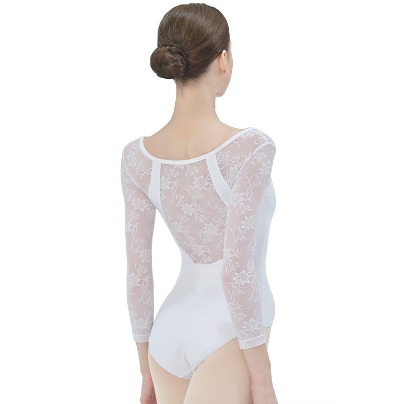 s.lemon Ballet Lace Leotard, Ballet Leotard, Long Sleeve, Lace, Adult,