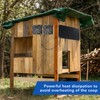 Solar Powered Exhaust Fan Professional 10W High Efficiency Double Fans