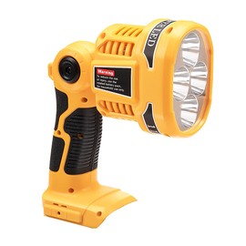 SINTENT Taingwei 12W 1120LM LED LED Work Light DCL043 Powered by Dewalt 20V MAX Lithium Ion Batteries, Jobsite Handheld Spotlight with 110 Degree Pivoting Head and USB Port, Yellow