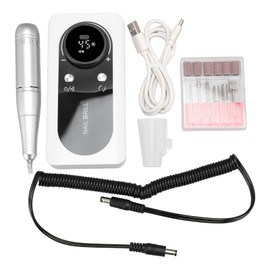 Taladro Eléctrico para Uñas, Máquina Pulidora de Uñas Eléctrica de 45000 Rpm, Kit de Manicura Portátil Recargable para Quitar Uñas de Gel Acrílico