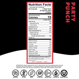 Devotion Nutrition HydroFLEX Packets | Vitamin Infused Hydration Powder | Water Enhancer Drink Mix | Sugar Free, Gluten Free, Vegan | 12 Pack (Party Punch)