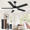 ZMISHIBO 52 Inch Ceiling Fans with Lights, Smart Remote/APP Control,