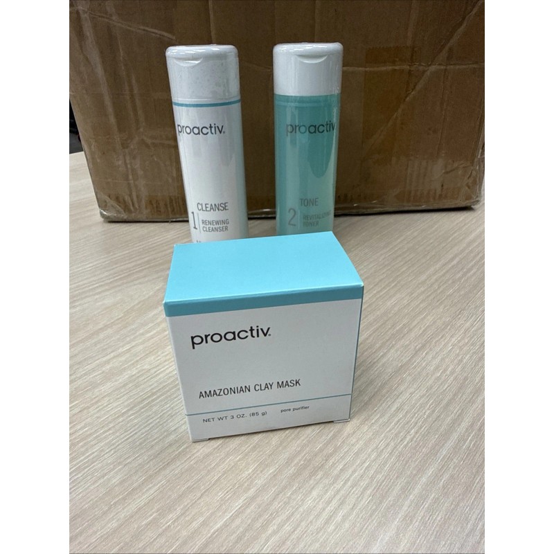 Proactive 3 Piece Kit 3-Step System Proactive. 1 Cleans,2 Tone,