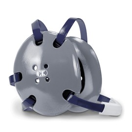 Cliff Keen Signature Wrestling Headgear (Metallic Silver/Navy Blue)
