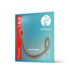 Pitbull Coated Series Nano Polymer Coated Electric Guitar Strings - 3-5x More Durable, Superior Sound Quality, Fret-Friendly CEG (CEG 10-46 L Light)
