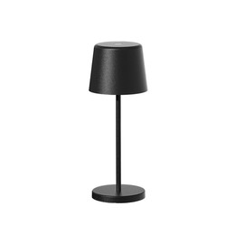 Mini-Tischleuchte, kabellos, Aluminium, Schwarz, LED, Mini, Schwarz, Weiß, dimmbar, Höhe 22 cm