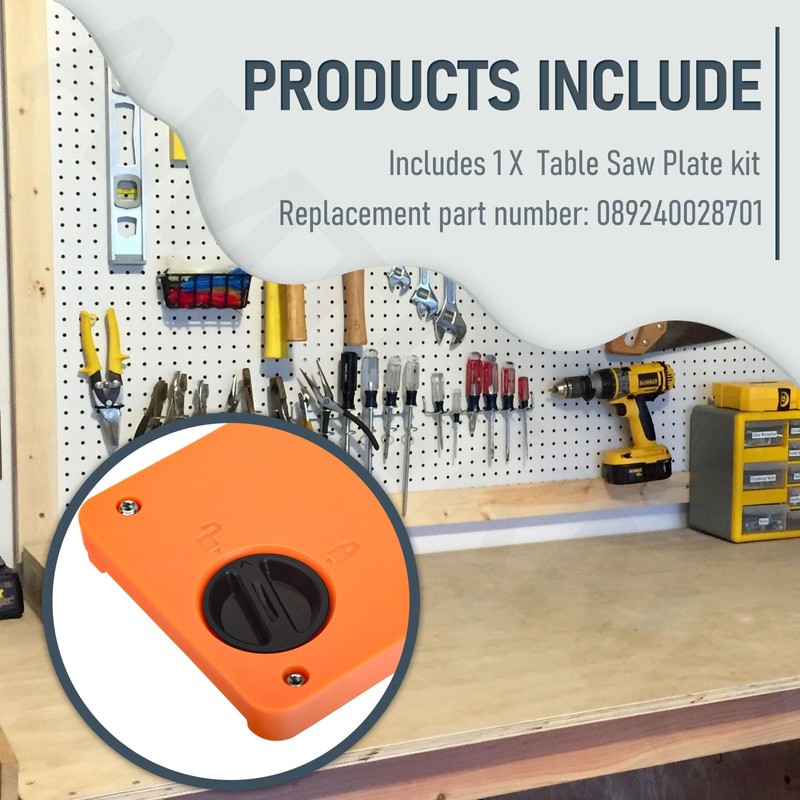 089240028701 Table Saw Plate Dado Throat kit (1" slot width)