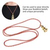 2Pcs Buddhist Pendant Vairocana Stupa Shaped Buddhism Necklace Clothing Bag