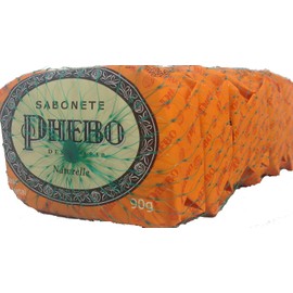 Linha Tradicional Phebo - Sabonetes em Barra de Glicerina Naturelle (6 x 90 Gr) - (Phebo Classic Collection - Glycerin Bar Soaps Naturelle Soap (6 x3.2 Net Oz))