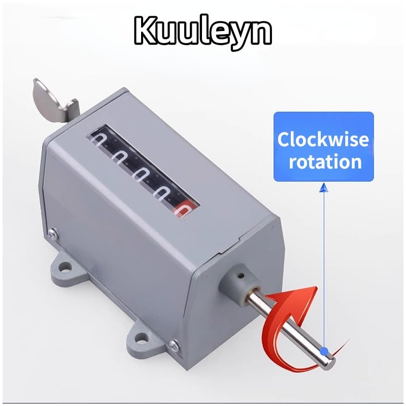 75-I Mechanical Counter, 5 Digits Display Mechanical Resettable Rotary Revolution
