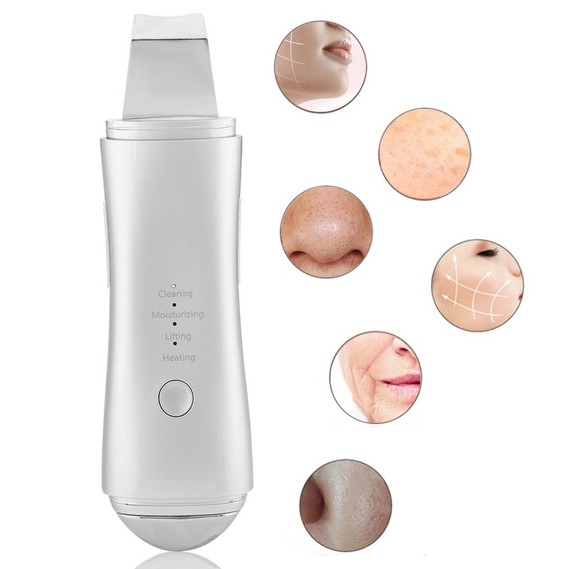 Ultrasonic Skin Scrubber Blackhead Removal Exfoliating Face Massage Pore Cleaner