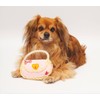 Handbag Squeak Dog Toy Pink with Rope