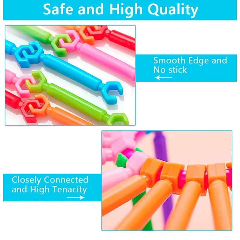 Juboury 1054pcs Building Toy Building Blocks Bars Different Shape Educational