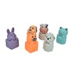 6pcs Baby Soft Blocks Animal Stacking Building Blocks Squeezing Teething