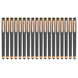 Linbsunne Black Gel Pens 0.7mm Medium Point Pen Office Pens 2-in-1 Stylus Pens for Touch Screens Gel Ink Rollerball Pens for Writing (18 Pack-grey)