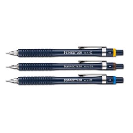 Staedtler Mechanical Pencil for Drafting, 0.3+0.5+0.7mm, 925-75-03+05+07, 3-Piece Set