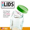 iLIDS Mason Jar Storage Lid, Regular Mouth, Made in USA,