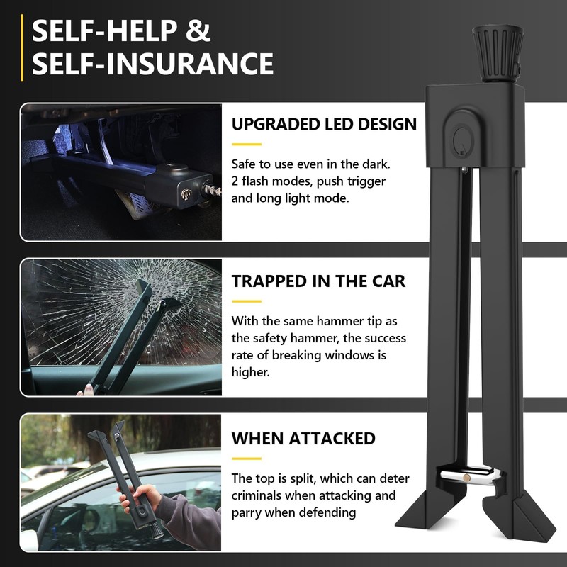 Brake Pedal Lock - Car Anti Theft Device with Led,