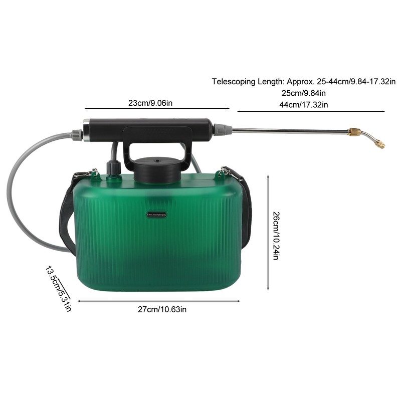 Electric Sprayer 5L Capacity Electric Plant Flower Mister with Portable