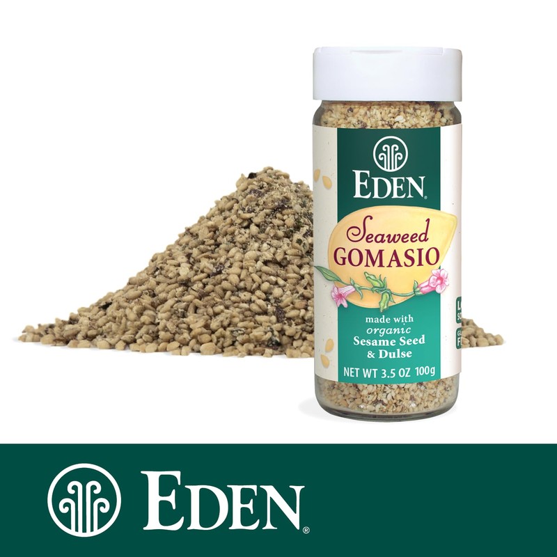 Eden Organic Seaweed Gomasio, 3.5 oz Galss Jar, Sesame Salt