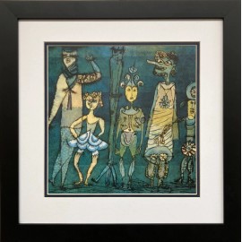 Paul Klee "Masks 1923 (Detail)" NEWLY CUSTOM FRAMED Print Art Expressionism