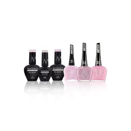 MASGLO Gel Evolution and Gel Polish Kit Playful Touch 6 PCs (3 Gel Evolution and 3 Gel Polish) - Kit 3 tonos gel evolution y 3 tonos semipermanentes