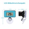 iPobie Waterproof LCD Digital Aquarium Thermometer Submersible Water Temperature Meter,
