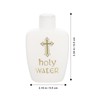 Mobestech 6Pcs Easter Holy Water Bottles Plastic Containers for Baptism