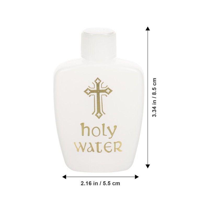 Mobestech 6Pcs Easter Holy Water Bottles Plastic Containers for Baptism