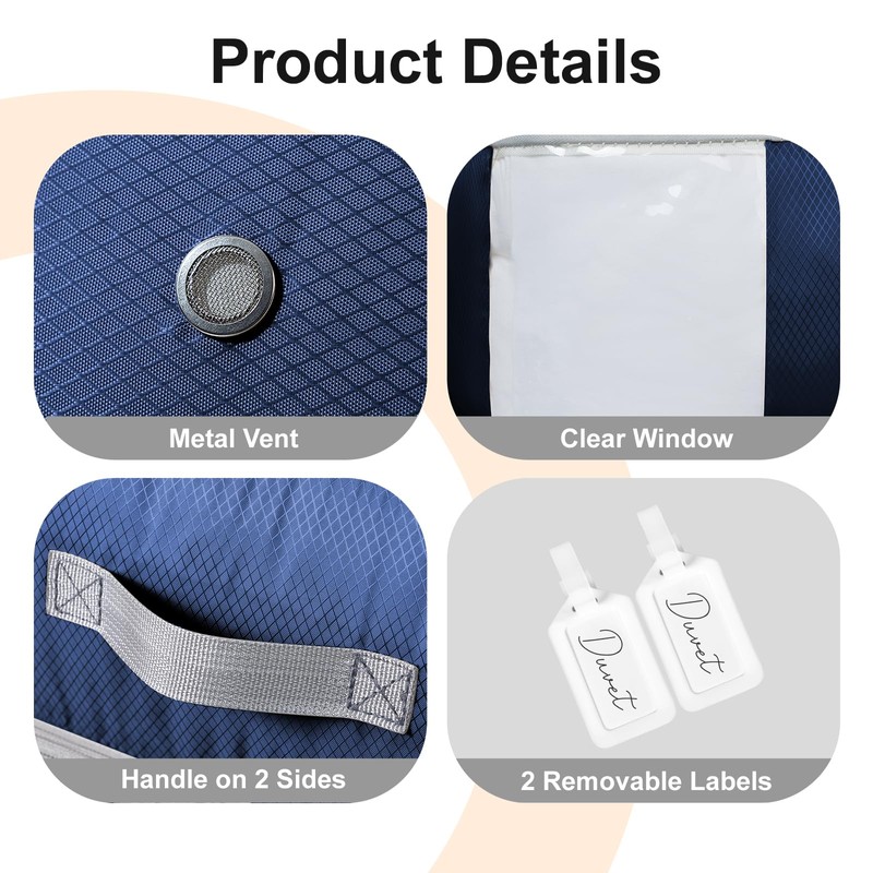 DIMJ 260L Duvet Storage Bags - Large Capacity Bedding Storage
