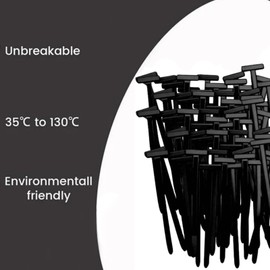 100pcs Nylon Universal Cable Tie Buckle, 2025 New Heavy Duty Self-Locking Nylon Zip Ties Holder, Multipurpose Plastic Cable Ties Tool for Car Daily Repair Quick Fix